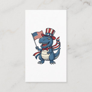 Patriotisches Dinosaurier Vintage Vektor Shirt Des Visitenkarte