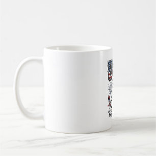 Patriotisches Doberman USA Vintage Gravur Shirt De Kaffeetasse