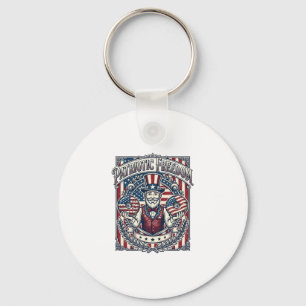 Patriotisches Donut-Liebhaber Vektorgrafik T-Shirt Schlüsselanhänger