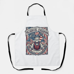 Patriotisches Donut-Liebhaber Vektorgrafik T-Shirt Schürze