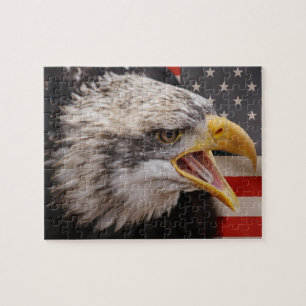 Patriotisches Eagle-Bild-Puzzlespiel Puzzle