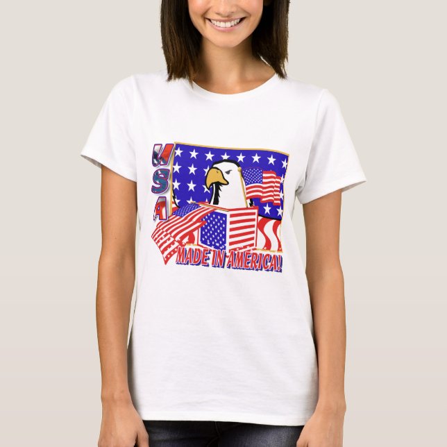 PATRIOTISCHES EDELL - AUS AMERIKA T-Shirt (Vorderseite)