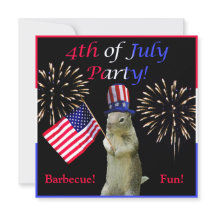 Patriotisches Eichhörnchen 4. von Juli-Party