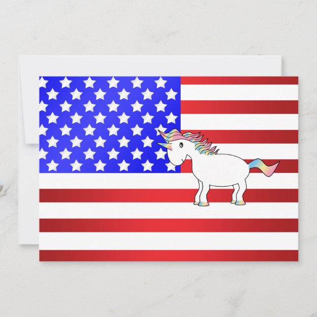 Patriotisches Einhorn (Vorderseite)