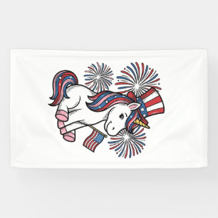 Patriotisches Einhorn-Feuerwerk-Shirt-Design_1 Banner