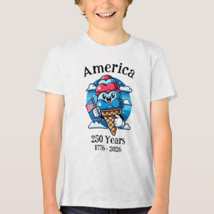 Patriotisches Eis 250 Jahre Tri-Blend Shirt