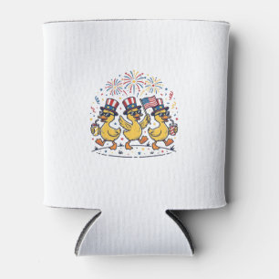 Patriotisches Enten-Trio Vintage 4. Juli-Shirt Des Dosenkühler