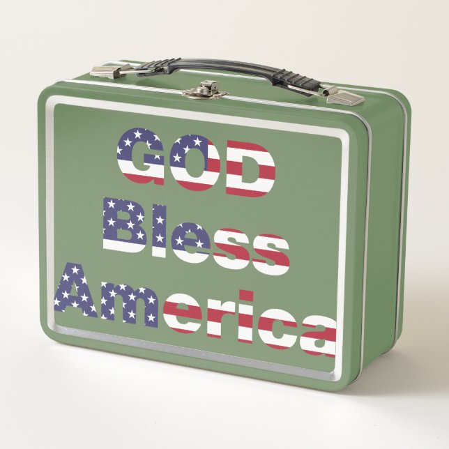 Patriotisches Erbe Isolierte Lunchbox - Kühner Got (Vorderseite)