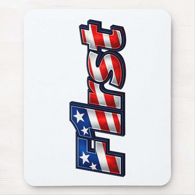 Patriotisches F1rst-Flaggen-Design Mousepad (Vorne)