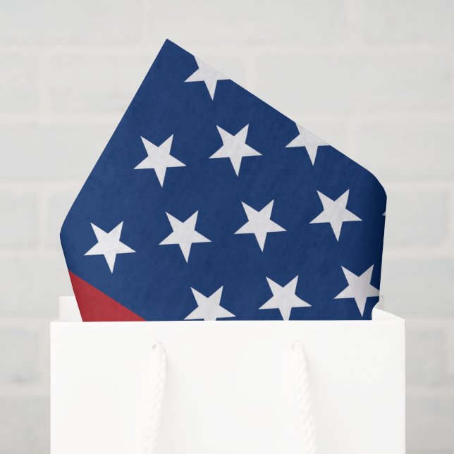 Patriotisches Fahnengewebe-Papier Seidenpapier (Geschenktüte)