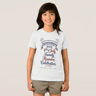Patriotisches Familienfeier-Design zum 4. Juli Tri-Blend Shirt