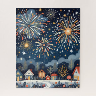 Patriotisches Feuerwerk-Kunstpuzzle Puzzle