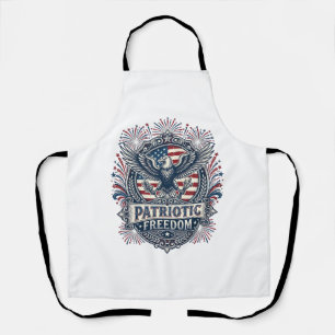 Patriotisches Feuerwerksfestival Vektorgrafik T-Sh Schürze