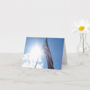 Patriotisches Flag Inspirationskarte Karte