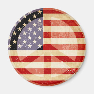 Patriotisches Flaggenzeichen Magnet