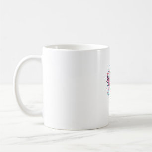 Patriotisches Flamingo-Feuerwerk Vektor Design_1 Kaffeetasse