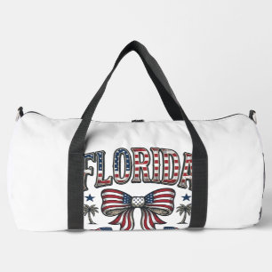 Patriotisches Florida Vintage-Schleife Fourth of J Duffle Bag