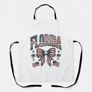Patriotisches Florida Vintage-Schleife Fourth of J Schürze