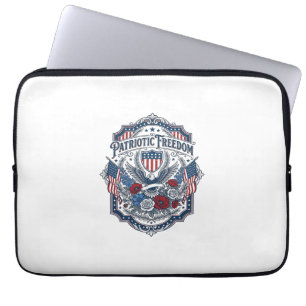 Patriotisches Florist-Vektorgrafik-T-Shirt_1 Laptopschutzhülle