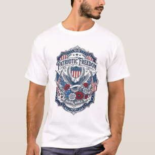Patriotisches Florist-Vektorgrafik-T-Shirt_1 T-Shirt