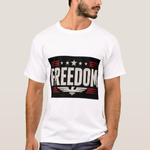Patriotisches Freiheit-Grafik T-Shirt für Männer m