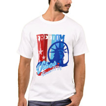 Patriotisches Freiheit-Vibes USA T-Shirt