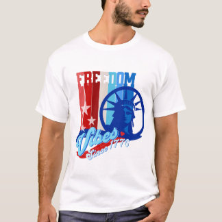 Patriotisches Freiheit-Vibes USA T-Shirt