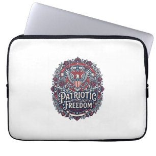 Patriotisches Frühlingsgarten-Vektorgrafik-T-Shirt Laptopschutzhülle