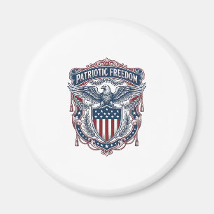 Patriotisches Gartentuch-Style-Vektorgrafik-T-Shir Magnet