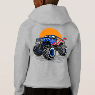 Patriotisches Gelände-Monster-Truck-Abenteuer Hoodie
