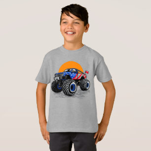 Patriotisches Gelände-Monster-Truck-Abenteuer T-Shirt