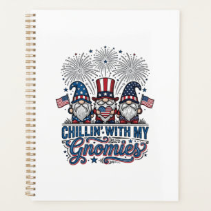 Patriotisches Gnom Chillin Mit Meinen Gnomies Shir Planer