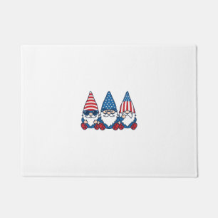 Patriotisches Gnom-Trio Vintage-Vector-Shirt-Desig Fußmatte