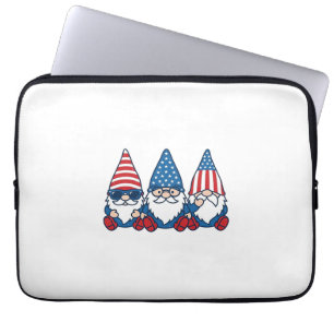 Patriotisches Gnom-Trio Vintage-Vector-Shirt-Desig Laptopschutzhülle