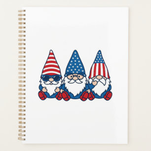 Patriotisches Gnom-Trio Vintage-Vector-Shirt-Desig Planer