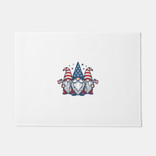 Patriotisches Gnom-Trio Vintage-Vektordesign_1 Fußmatte