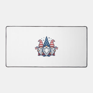 Patriotisches Gnom-Trio Vintage-Vektordesign_1 Schreibtischunterlage