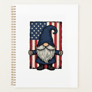 Patriotisches Gnom-Vintage-Flag-Shirt-Design_1 Planer