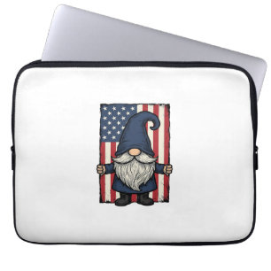Patriotisches Gnom Vintage-Flagge-Shirt-Design_1 Laptopschutzhülle