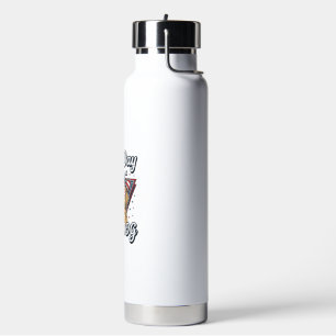 Patriotisches Golden Retriever Hotdog Vintage-Shir Trinkflasche
