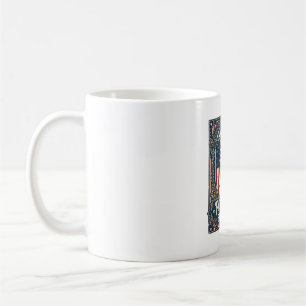 Patriotisches Golden Retriever Vektorgrafik T-Shir Kaffeetasse