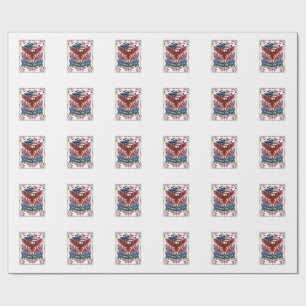 Patriotisches Halloween-Vektorgrafik-T-Shirt Geschenkpapier