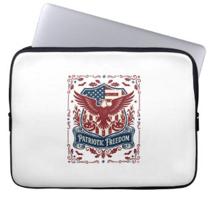 Patriotisches Halloween-Vektorgrafik-T-Shirt Laptopschutzhülle