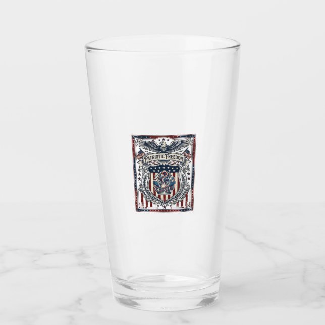 Patriotisches Harz Glas (Vorderseite)