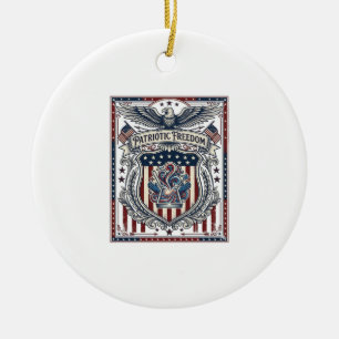 Patriotisches Harz Keramik Ornament