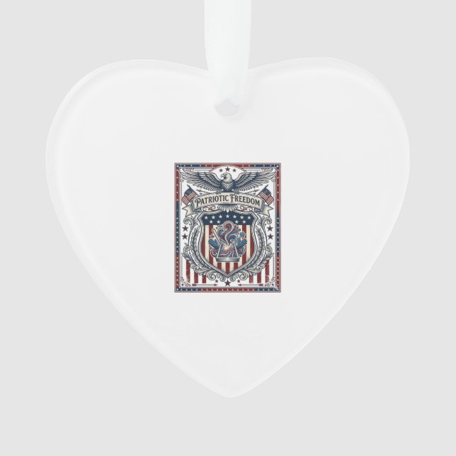 Patriotisches Harz Ornament (Vorderseite)