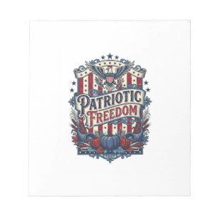 Patriotisches Herbst-Harvest-Vektorgrafik-T-Shirt Notizblock