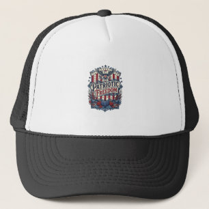 Patriotisches Herbst-Harvest-Vektorgrafik-T-Shirt Truckerkappe