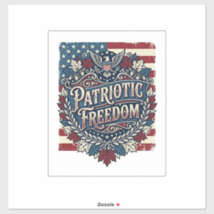 Patriotisches Herbstlaub-Vektorgrafik-T-Shirt Aufkleber