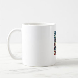 Patriotisches Herbstlaub-Vektorgrafik-T-Shirt Kaffeetasse